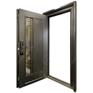 Porte <span class=keywords><strong>d</strong></span>'entrée blindée moderne en acier inoxydable antivol 36x80 – Vente directe usine en gros - Product Image 2