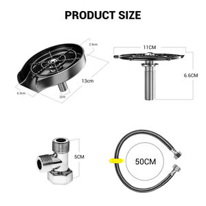 <span class=keywords><strong>Robinet</strong></span> de cuisine BOOMING en acier inoxydable, lave-bouteilles, lave-gobelets, nettoyeur, rinçage rapide automatique à haute pression pour verres - Product Image 5