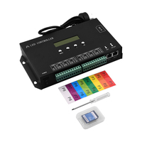 Contrôleur de pixels LED H807SA 8 ports Artnet DMX vers SPI TTL, prend en charge la carte SD, console DMX512, contrôleur de pixels LED