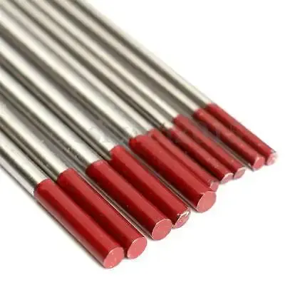 High Melting Point WT20 Tungsten Electrode For Tig Welding Rod 1.6mm 2.4mm 3.2mm Red Color Tungsten Rod