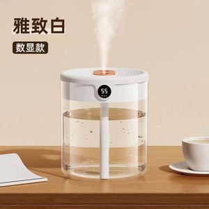 <b>Desk</b> Greenhouse Easy Clean Night Light <b>Mini</b> Dual Jet Double Nozzle Air Humidifier for Home - Product Image 6