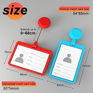 Porte-badge rétractable en PVC LEBEY avec clip pour médecins et infirmières, étui pour carte de travail avec logo époxy personnalisé - Product Image 5