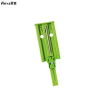 Loquet à ressort double avec roulement à billes - Amortisseur hydraulique à fermeture douce en acier inoxydable et plastique pour quincaillerie de meubles