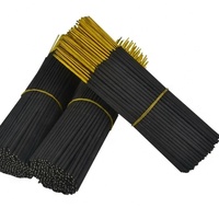 Bâtons d'encens en bambou naturel non parfumé CN, 10 pouces, diamètre 3 mm, usage religieux, emballage standard d'exportation, poids net 12,5 kg par carton
