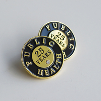 Épinglette personnalisée en émail souple ou dur, frappée à l'emporte-pièce, avec pierre en cristal, épinglette d'unité de service, épinglette médicale, badge