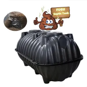 Small Size HDPE 0.6 m3 to 2.5m3 House hold Free Maintenance Underground Septic Tank For Toilet Water Treating System