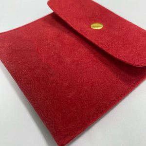 Custom Jewelry Pouch Packaging with Logo Microfiber Suede Jewelry Package Bags Velvet Jewelry Pouch with Insert Pad/Card <b>Rings</b> - Product Image 3