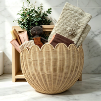 Panier de rangement mural en rotin tressé à la main, directement de l'usine, pour la maison, la décoration d'hôtel, pour organiser clés, jouets et articles divers