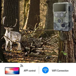 Redleaf faune 48mp 4k wifi double caméra caméras de chasse avec vision nocturne étanche