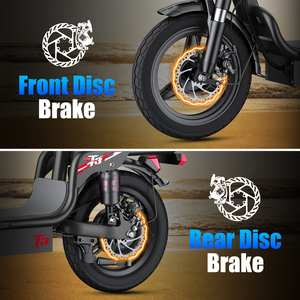 Hot UL Approved Fast Electric Scooter for Commuters Adult 330lbs 20MPH 28Mi Range 500W Foldable Dual Suspension Front Basket T3 - Product Image 5