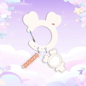 Porte-clés mousqueton <span class=keywords><strong>KPOP</strong></span> MOMO <span class=keywords><strong>MINA</strong></span> SANA en acrylique, pendentif porte-clés TZUYU DAHYUN JIHYO, breloque décorative pour sac, accessoires, cadeau pour fans - Product Image 3