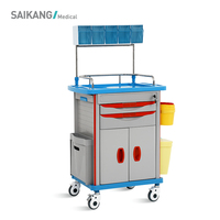 Chariot d'anesthésie médicale d'urgence homologué CE SKR051-AT750 avec capacité de charge de 50 lb, garantie de 2 ans et service à vie