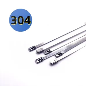 Abrazaderas de cable de acero inoxidable 304 de 7.9 mm (0.31 pulgadas) con bloqueo automático, recubiertas para escape, tipo Zip-Exhaust - Product Image 5