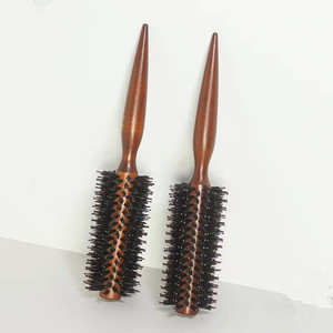 Spazzola Rotonda Professionale in Legno con Setole di Cinghiale e Cuscinetto in Nylon, Vendita all'Ingrosso - Product Image 5