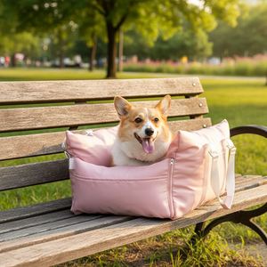 เตียงสัตว์เลี้ยงสำหรับสุนัขและแมวแบบขายส่ง ปลอกหุ้มแบบพกพาซักได้ บ้านสุนัขแบบพกพา ช่องใส่สัตว์เลี้ยงในรถยนต์ แผ่นรองเตียง - Product Image 1