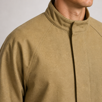 Veste en toile unisexe à fermeture éclair, 100% coton, vintage, de haute qualité, avec logo personnalisé OEM, fabriquée par XUCHANG
