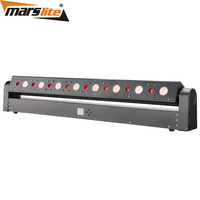 Barre laser mobile Marslite 8 yeux à faisceau rouge, éclairage de scène DMX pour spectacle laser