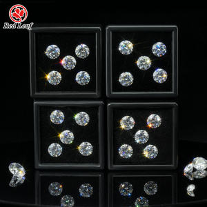 Gemas sueltas de moissanita GRA de Redleaf USA, gemas sueltas, corte brillante redondo, 5 precios por caja, moissanita para la fabricación de joyas, 2 uds. - Product Image 3