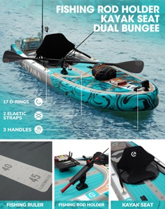ขายส่ง OEM กระดานโต้คลื่นแบบพองลมสำหรับตกปลา รุ่น CT01 the Dou - Product Image 6