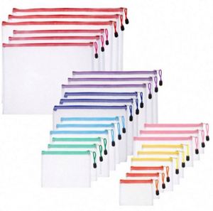 Paquete de 10 Carpetas de Plástico A5 con Cierre, Bolsas con Cierre para Documentos, Sobres con Cierre, las Más Populares - Product Image 1