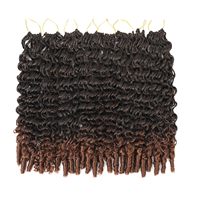 Extensions de cheveux humains au crochet à plumes, pré-bouclées, ombrées T30, boucles birmanes, style bohème, pour tresses – Vente chaude directe usine