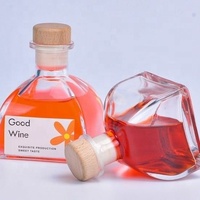 50ml 100ml 150ml Mini Vide Clair Boisson Alcoolisée Sirop Jus Café Lait Carré En Forme De Bouteilles En Verre Avec Couvercle
