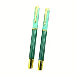 High-Grade <b>Green</b> Metal Rollerball <b>Pen</b> Multi-Colored/Black Ink 1.0Mm Tip Custom Logo Corporate Gifts Signatures Modern Portable - Product Image 2