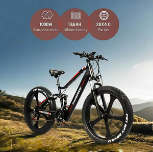 Bicicleta de 26 Pulgadas - Rueda Integrada y Batería de Litio, Bicicleta Eléctrica Todoterreno para Playa y Nieve, Envío Rápido desde Almacén en la UE WHL-SYX6800 Sand Sn - Product Image 4