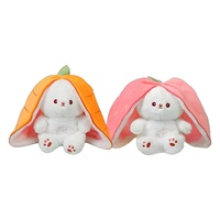 Boneka Kelinci Stroberi Angela yang Laris Manis, Bercahaya, dan Bernapas, Mainan Teman Tidur yang Menenangkan untuk Anak-Anak