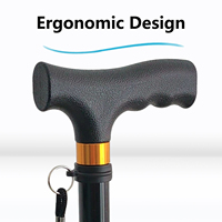 Bastones de Caminar Plegables Ajustables para Exteriores, Bastones de Aluminio de 2 Secciones, Regalo para Personas Mayores, Bastones de Apoyo para Caminar para Hombres y Mujeres