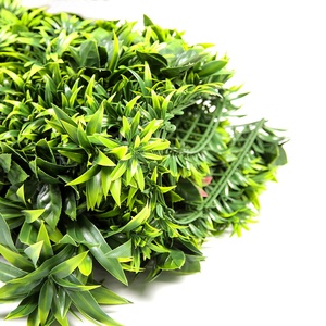 ZC Kango Planta de pared artificial Panel de plantas de pared artificial Jardín vertical Verde 3D Plantas artificiales verdes Panel de pared Selva - Product Image 3