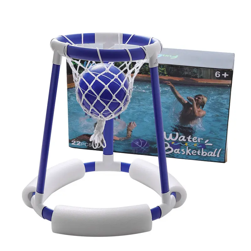 Hot Sale Water Basketball Blue Outdoor Bath Swimming Basketball Hoop Educational Toy for Kids