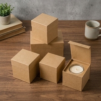 Boîtes rigides en papier écologique avec revêtement UV, emballage durable pour bougies et boîte cadeau pour bougies d'aromathérapie
