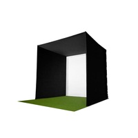 Structure de golf avec écran anti-impact 9.84x8.86x4.92ft