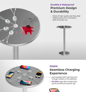 Station de recharge pour téléphones portables Y2 Power GEM Super Rapide avec <span class=keywords><strong>4x</strong></span> câbles de recharge 2-en-1 à code QR, distributeur automatique de recharge pour téléphones - Product Image 4