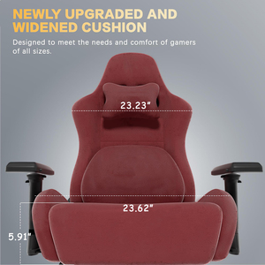 Chaise de jeu <span class=keywords><strong>Furgle</strong></span> en gros, nouveau design Dowinx, chaise gamer en fibre avec accoudoirs rembourrés doux, chaise de jeu confortable - Product Image 2