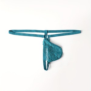 <b>Men</b> Lace <b>Thong</b> Underwear Black Low Rise Polyester Spandex Nylon Sexy Lingerie Spring 2024 - Product Image 4