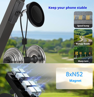 Support magnétique pliable pour téléphone portable 2026 pour voiture, chariot de golf, support de téléphone portable magnétique durable pour salle de sport, réglage à 360 degrés