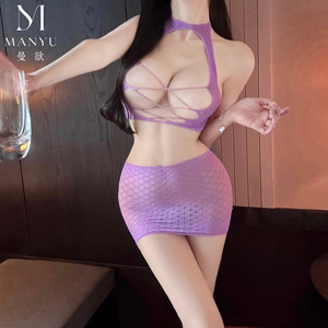 Corsé de cintura con diseño de diamantes transparente y lencería sexy que expone la piel, estilo europeo y americano, de moda entre chicas. - Product Image 1