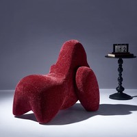 Fauteuil de loisirs pour enfants Gorilla en velours chenille + coton modelé, un siège, style italien minimaliste, multi-usages, livraison rapide en 24h, canapé