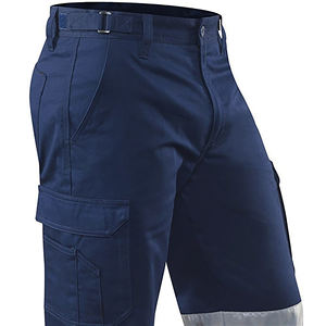 Stock 98% cotone e 2% Spandex riflettenti di sicurezza Cargo pantaloni da lavoro traspiranti indumenti protettivi da costruzione pantaloni - Product Image 6