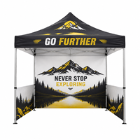 Tente Pop-Up Double Personnalisable en Tissu Oxford Imperméable Imprimé pour Événements Extérieurs, Marque Da Niu, Abri Promotionnel avec Logo Personnalisé