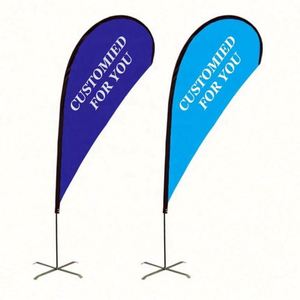 Bandera de Playa Personalizada de Doble Cara con Mástil de Fibra de Vidrio, Banderas y Pancartas Promocionales de Alta Gama - Product Image 5