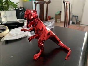 Escultura geométrica artesanal de resina personalizada, modelo de <span class=keywords><strong>dinosaurio</strong></span>, estatua para Decoración - Product Image 2