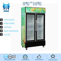 Refroidisseur de boissons compact à refroidissement par air avec écran LED et commande mécanique pour bars et restaurants