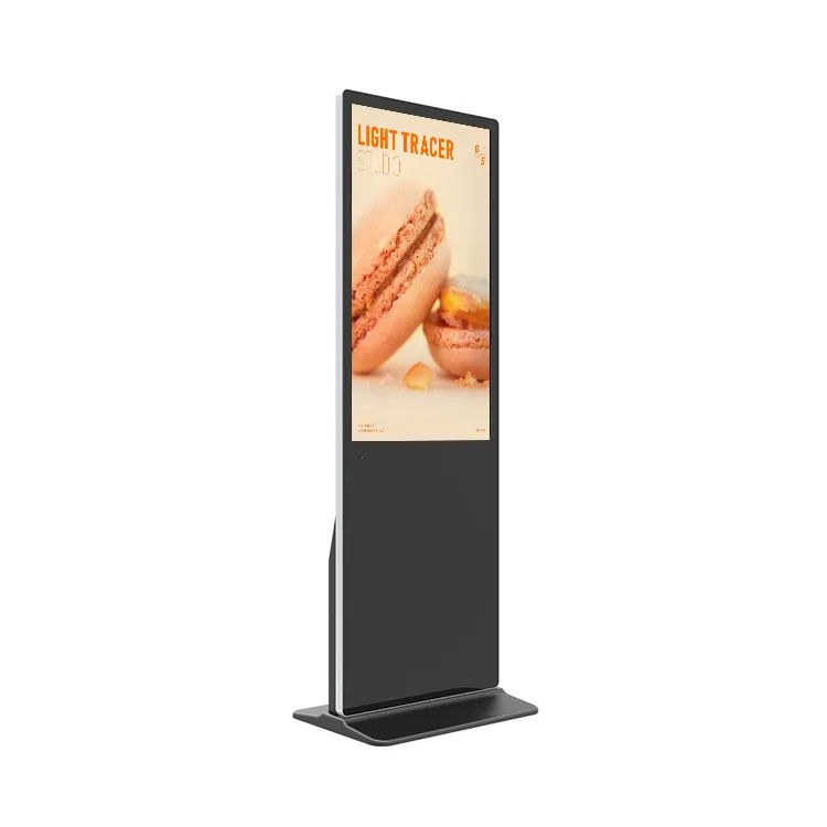 Totem del giocatore di Media del Touch Screen Fhd verticale da solo del Monitor di pubblicità del contrassegno digitale Lcd del centro commerciale