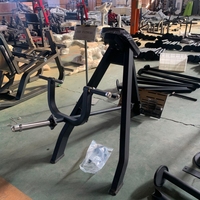 Appareil de musculation professionnel réglable pour salle de sport, Rameur à barre en T avec support pectoral et inclinaison à 45 degrés