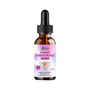 Private Label Womens Endocrine Liquid Drops with Riboflavin Health Begins with Balanced Endocrine Strawberry Flavory - Product Image 1