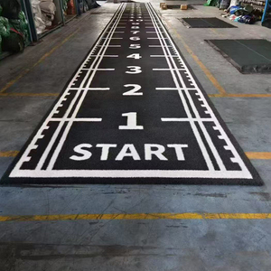 Césped Artificial de Alta Densidad de 15 mm con Logotipo Personalizado <span class=keywords><strong>para</strong></span> Gimnasio, Pista de Trineo, Alfombra de Césped Artificial <span class=keywords><strong>para</strong></span> Empujar Trineos, Suelo <span class=keywords><strong>para</strong></span> Gimnasio - Product Image 3