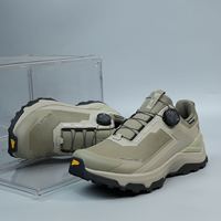 Chaussures de randonnée à bouton rotatif rapide, gris argenté, tige en tissu Ripstop, semelle intermédiaire en EVA, semelle extérieure en caoutchouc, antidérapantes, imperméables, tout-terrain